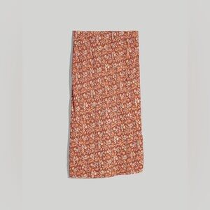 Madewell Midi Slip Skirt in Awakened Blooms
